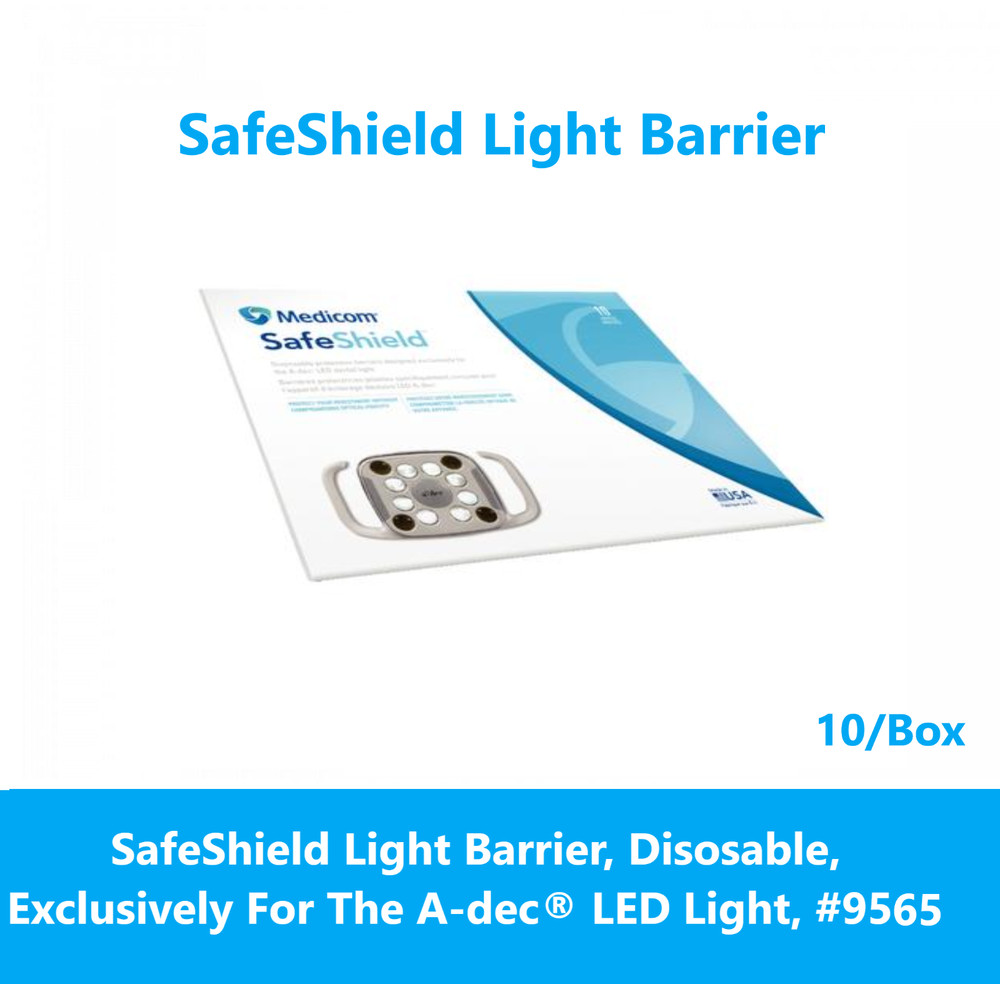 SafeShield Light Barrier, Disosable, Exclusively For The A-dec® LED Light, 10/Bx