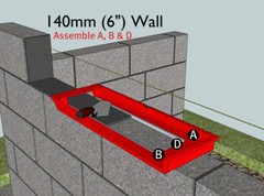 Bricky – Wall Building / Bricklaying Tool + trowel (Adjustable Model)