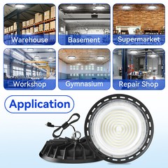 300W UFO LED High Bay Light Warehouse Factory Industrial Light UFO LED Bay Light