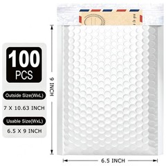 Poly Bubble Mailers Padded Envelopes Shipping Mailing Bags Any Size White Bulk
