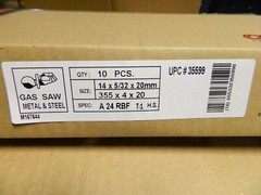 CGW Abrasives AO Cut-Off Wheel Type 1, 14 Dia, 5/32 Thick Qty 10 35599