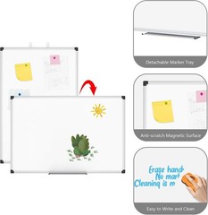 36 X 24 inches Magnetic Dry Erase Board with Aluminum Frame, Whiteboard