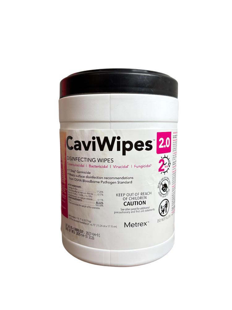 Metrex CaviWipes 2.0 Disinfecting Wipes 160 Count Tub Exp 2027/01/01