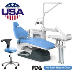 Dental Unit Chair Computer Controlled DC Motor /Folding Chair with Turbine Unit