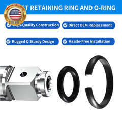 20 Packs Impact Retaining Ring Clips with O-Rings, 3/8″ & 1/2″ Friction Rings So