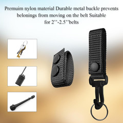 6Pcs Nylon Duty Belt Keepers for Duty Belt, Tactical Belt Loop Clip Molle Key Ho