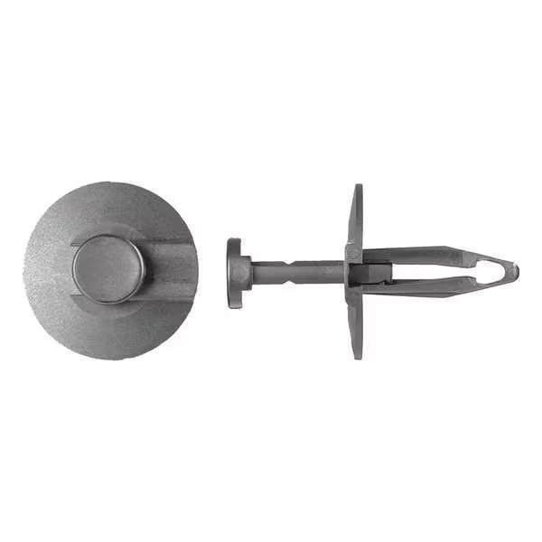 Manufacturer Varies Push-In Rivet, Dome Head, 1/4 in Dia., 29/32 in L, Nylon