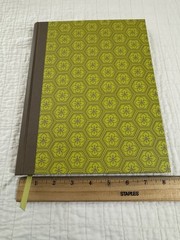 PlanAhead Green Floral Pattern Journal Illustrated Cardboard Cover Notebook New