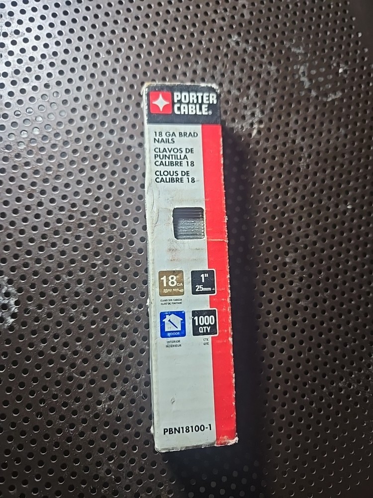 PORTER-CABLE PBN18100-1 – 25mm / 1-Inch 18 Gauge Brad Nails, 1000-Pack