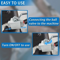 3/8″ NPT 3 Way Ball Valve 4568PSI KHB Hydraulic Industrial Fluid Control 3 Pack