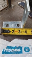 (4 pcs) Fastenal 4-Hole 3-Way Corner Angle – 90° Zinc Plated, 48692