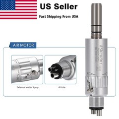 NSK Style Dental Slow Low Speed Handpiece Air Motor E-type 4 Holes Micromotor M4