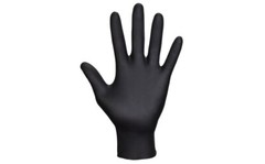 SAS Safety Raven Black Nitrile Exam Grade Gloves, 7 mil Thick, 1000/Cs