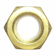 3/8-16 Solid Brass Hex Locknut Nylon Insert Elastic Stop Lock Nuts Qty 500