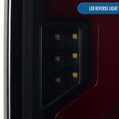 19-26 Silverado 1500 20-23 2500HD 3500HD LED Tail Lights Switchback Black Smoke