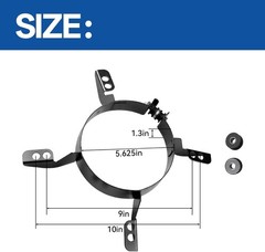 Motor Torsion Mounting Bracket 4 Arm For Carrier Blower Furnace, 5-5/8″ Diameter