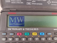 Franklin Bookman MWD-440 Merriam-Webster Electronic Dictionary Thesaurus Tested