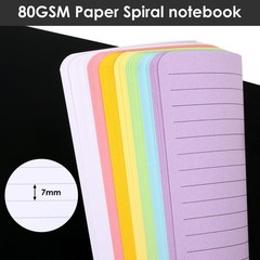 LABUK 4 Pack 5 x 7in Spiral Notebook, Journals, Poly Cover multicolor