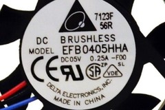 EFB0405HHA-F00 3-Wire 5V Fan (Brand New / Genuine Delta Part)