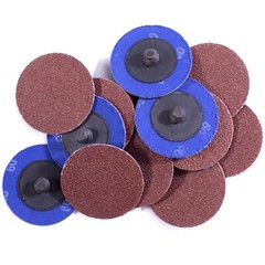 50x 2 inch 80 Grit Roll Lock Sanding Grinding Disc Die Grinder Quick Change Pads