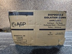 (QTY 100) ASP GNA450L2-CVI Disposable Isolation Gown AAMI Level 2 Full Back