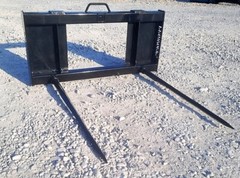 PROWorks Dual Hay Bale Spear Fork Attachment Fits Skid Steer Quick Attach