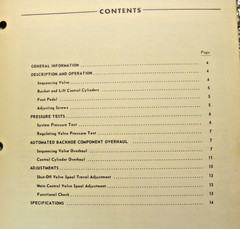 Ford Backhoe Service Manual Supplement for Automated Backhoes Factory Copy