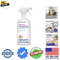 ATTITUDE Fruit & Vegetable Wash, Unscented Food-Safe Produce Wash to Remove D…