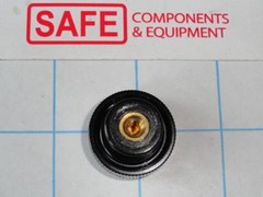 Clamping Knob 1″ Knurled QTY-1 #10-32 Thread Insert Female Black Phenolic L35