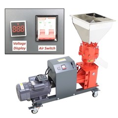 220V 150-200KG/h 3mm Feed Pellet Mill Machine Feed Pelletizer with 4 Rollers