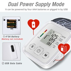 Digital Upper Arm Blood Pressure Monitor BP Cuff Gauge Heart Rate Machine Tester