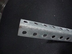Punched Angle ( piece ) Zinc Plated 1-1/4″ X 36″, #18 gauge, Steel