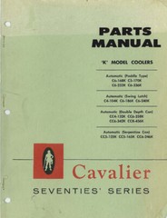 Cavalier manual variations, Reprint, CD or Thumb drive, Check variation