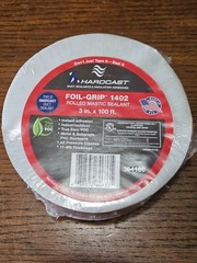 1 Roll Hardcast Carlisle Foil Grip 1402 Rolled Mastic Sealant Tape 3″ x 100′