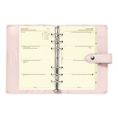 Filofax Malden Organizer Personal Size Pink Full Grain Buffalo Leather 2024