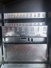 Lot of 2 – Huot Drill Bit Storage / Index Box for 29 Bits 1/16″ to 1/2″ By 1/64″