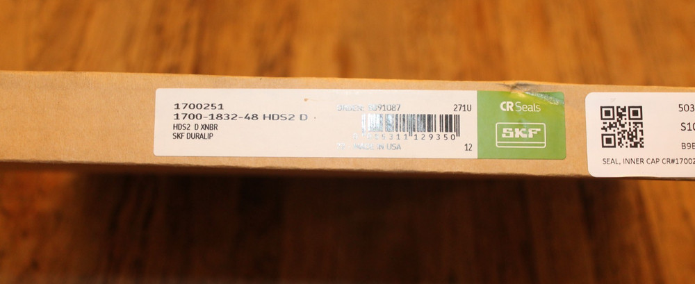 CR Seals (SKF) 1700251 Single Lip Oil Seal – Solid, 17.000 in Shaft Dia., 18.500