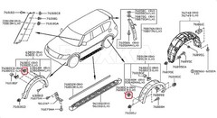 Wheel Arch Fender Flare Moulding Clip For Nissan Infiniti Auto Trim Remover 51PC