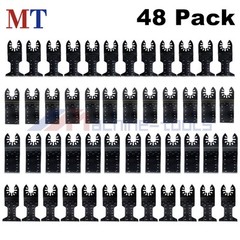 48 Pcs Metal Wood Universal Oscillating Multitool Quick Release Saw Blades Kit