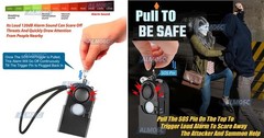 Portable Motion Sensor Safety Alarm – Personal Defense Perimeter Security & LED