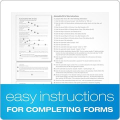 Adams Bill of Sale Forms Pack, Includes 2 Motor Vehicle 8.5 x 11 inch, White