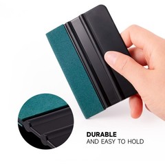 FOSHIO Vinyl Wrap Squeegee 4 Inch with Micro Fiber Suede Felt Edge, Scraper f…