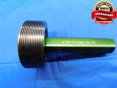3 3/4 10 ACME 2G LEFT HAND THREAD PLUG GAGE 3.75 GO ONLY P.D. = 3.7000 NA-2G
