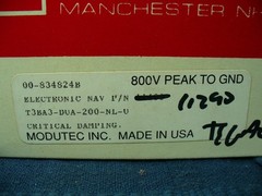 Modutec 750 Watts Panel Meter 200uA FS Tegal 11290 ENI 11409 OEM-6 RF Generator