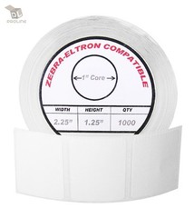 16 Rolls Perforated 2.25×1.25 Direct Thermal Shipping Labels – 1000 Per Roll