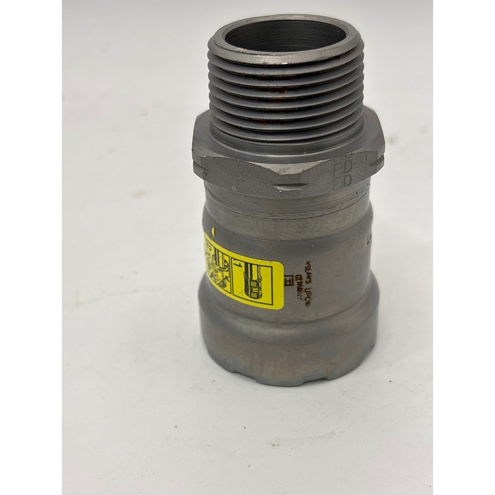Viega MegaPressG 25111 Carbon Steel 1inP x 1in MPT Gas Pipe Adapter Fitting 5ct