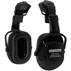 Construction Safety Helmet w/ Built in Goggles Hard Hat Noise Reduction Earmuffs