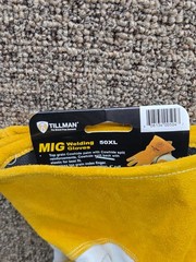 Tillman 50XL Premium Top Grain and Split Cowhide Welding Gloves MIG XLarge