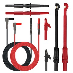 8X Automotive Test Lead Kit Power Probe Wire-Piercing Clip Puncture Wire Break