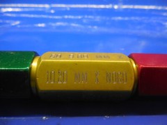 9.80 & 10.20 mm CLASS X SMOOTH PIN PLUG GAGE GO NO GO 10 10.0 MM .3750 +.0108